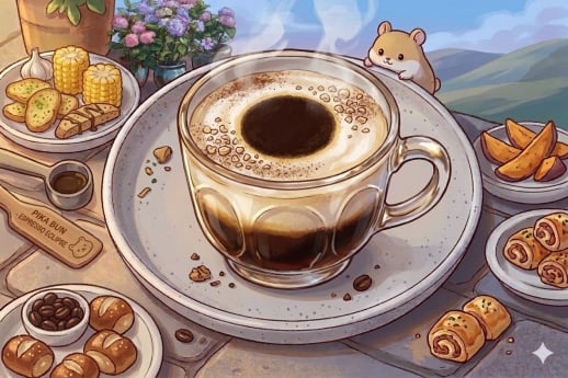 TAMPILAN MINUMAN ESPRESSO ECLIPS PIKA BUN