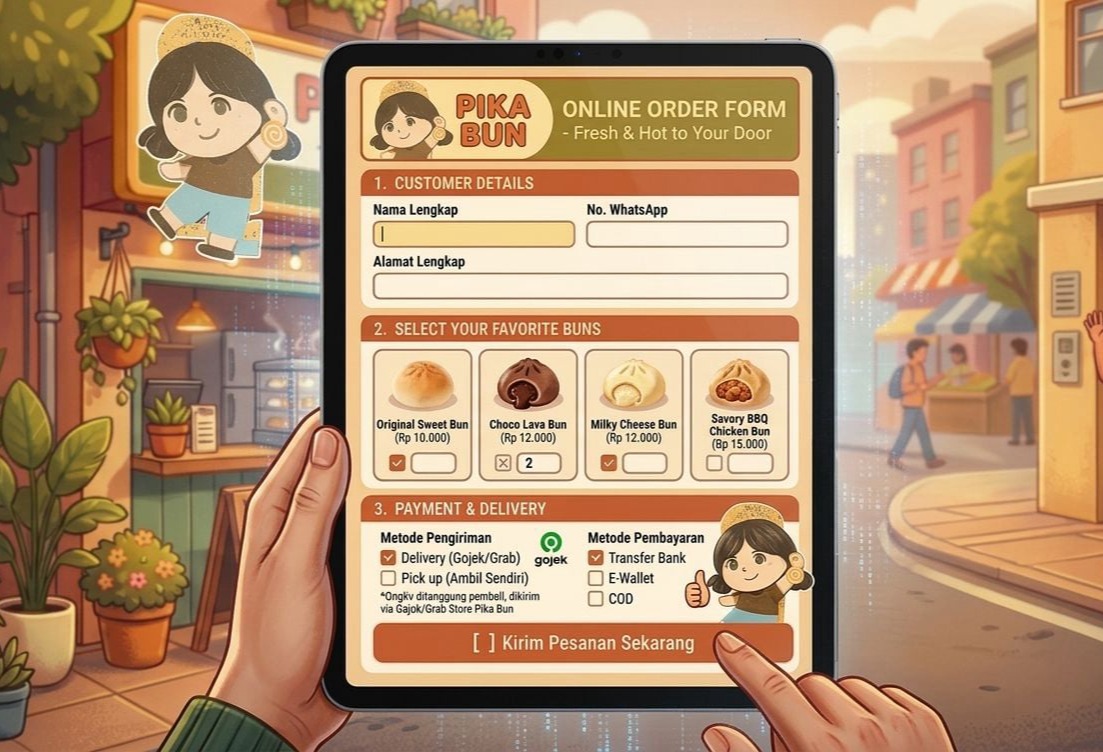 FORM PEMESANAN ONLINE PIKA BUN